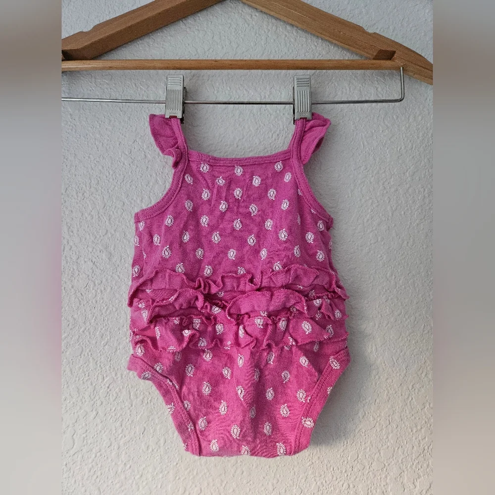 carters pink romper, 3 months